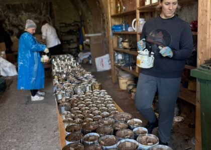 Making off trench candles