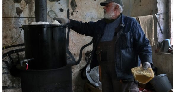 Apkasų žvakių gamyba