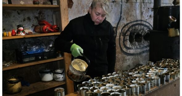 Apkasų žvakių gamyba