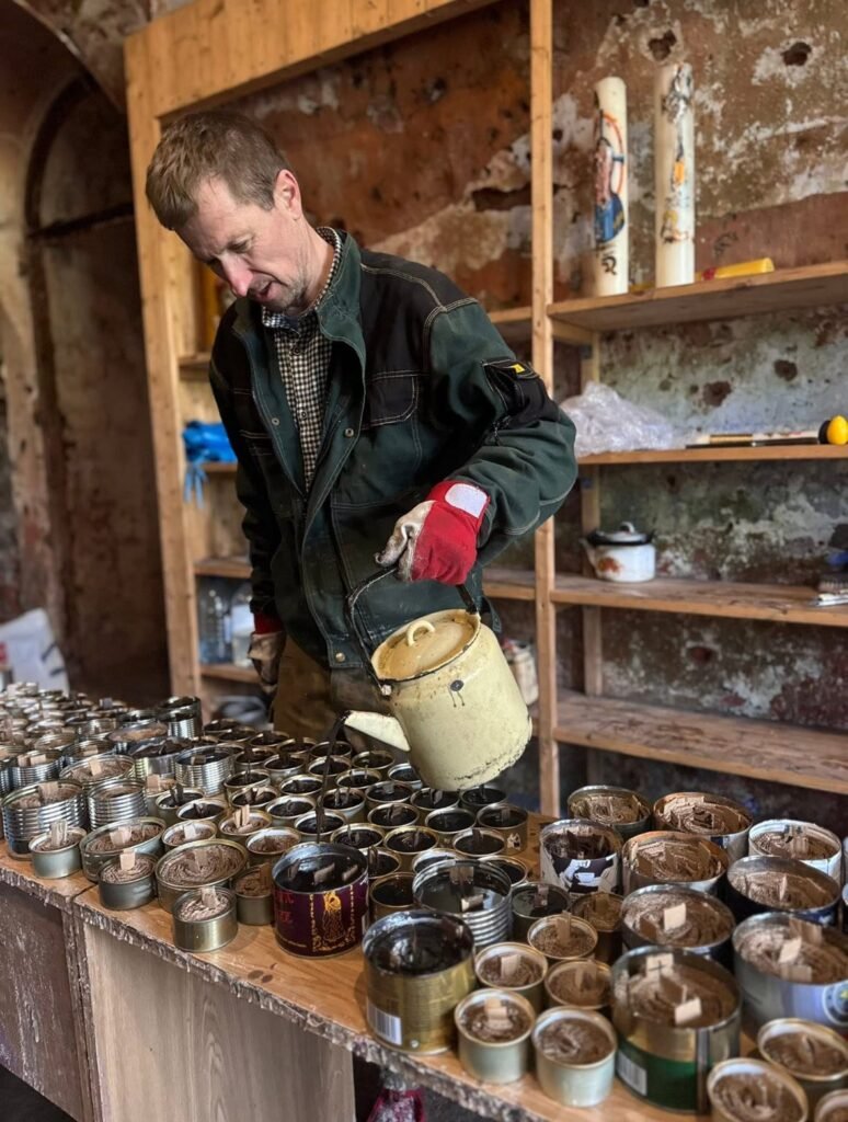 Making off trench candles