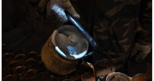 Apkasų žvakių gamyba