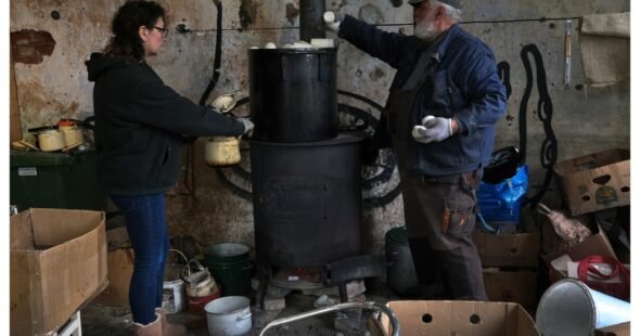 Apkasų žvakių gamyba